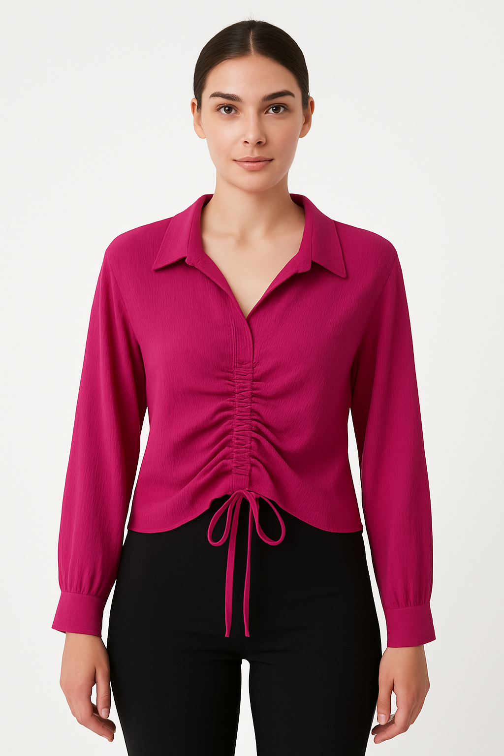 Collar Ripped shirt