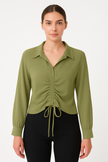 Collar Ripped shirt