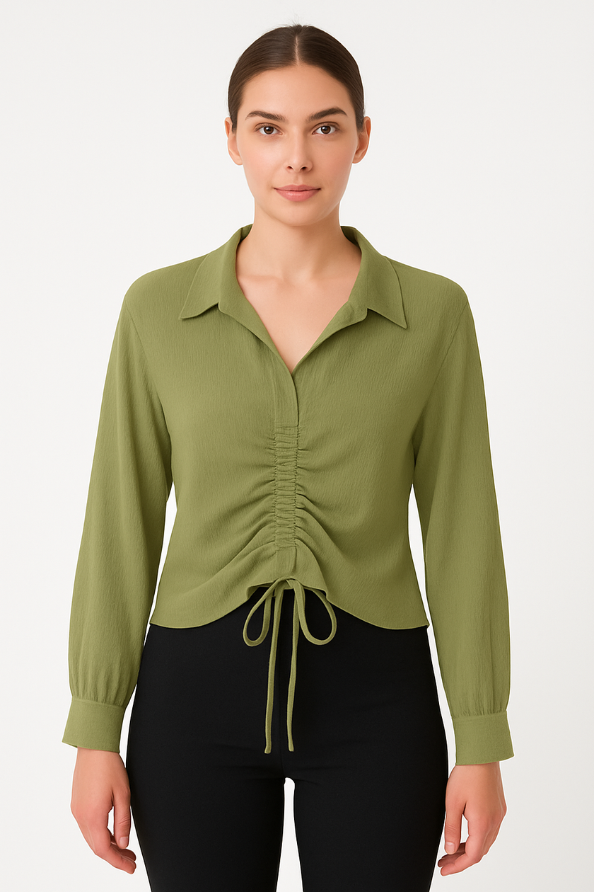 Collar Ripped shirt