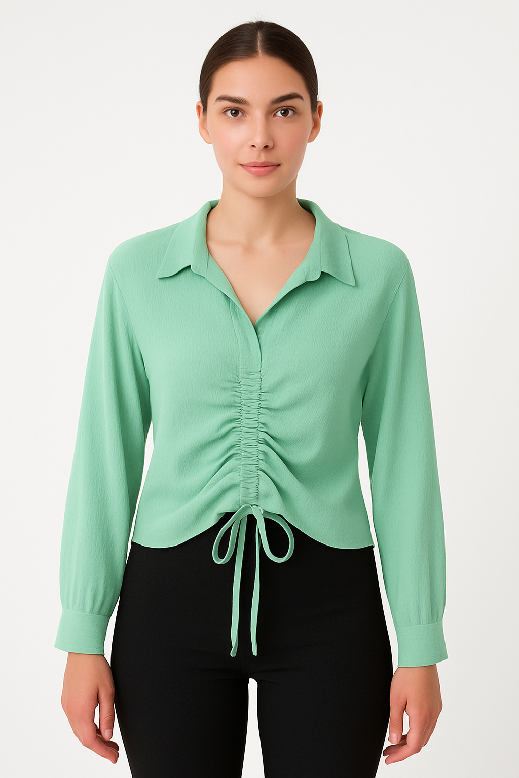 Collar Ripped shirt