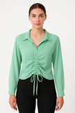 Collar Ripped shirt