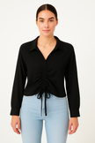 Collar Ripped shirt