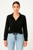 Collar Ripped shirt