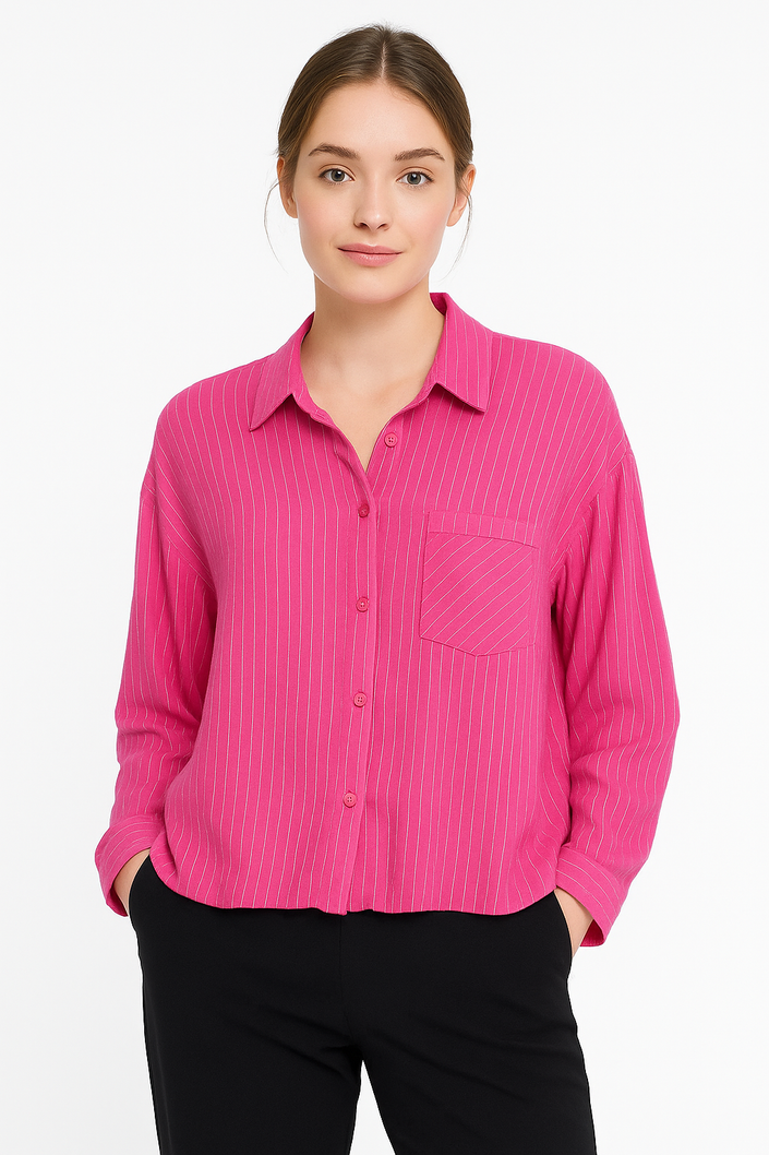 Stripped Croped Chemise