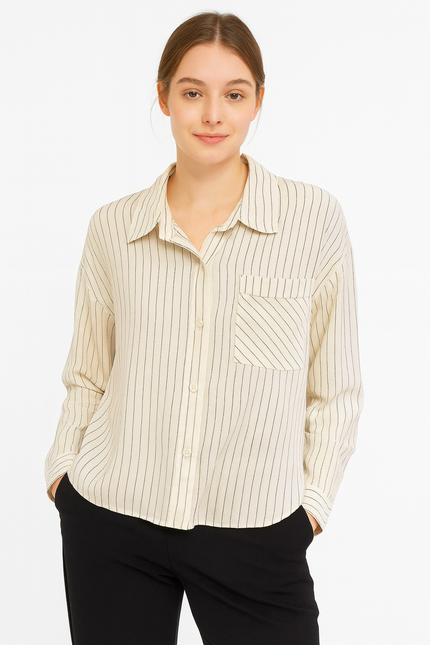 Stripped Croped Chemise