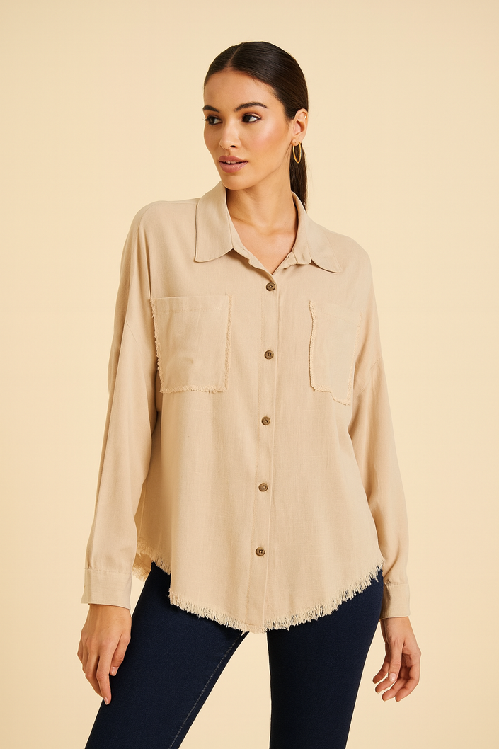 2 Pocket Tassels Chemise