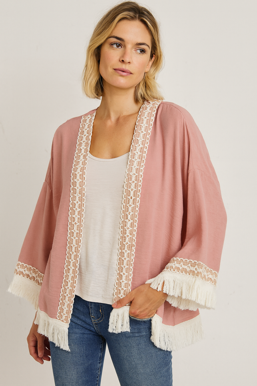 Tassels  Linen Cardijan
