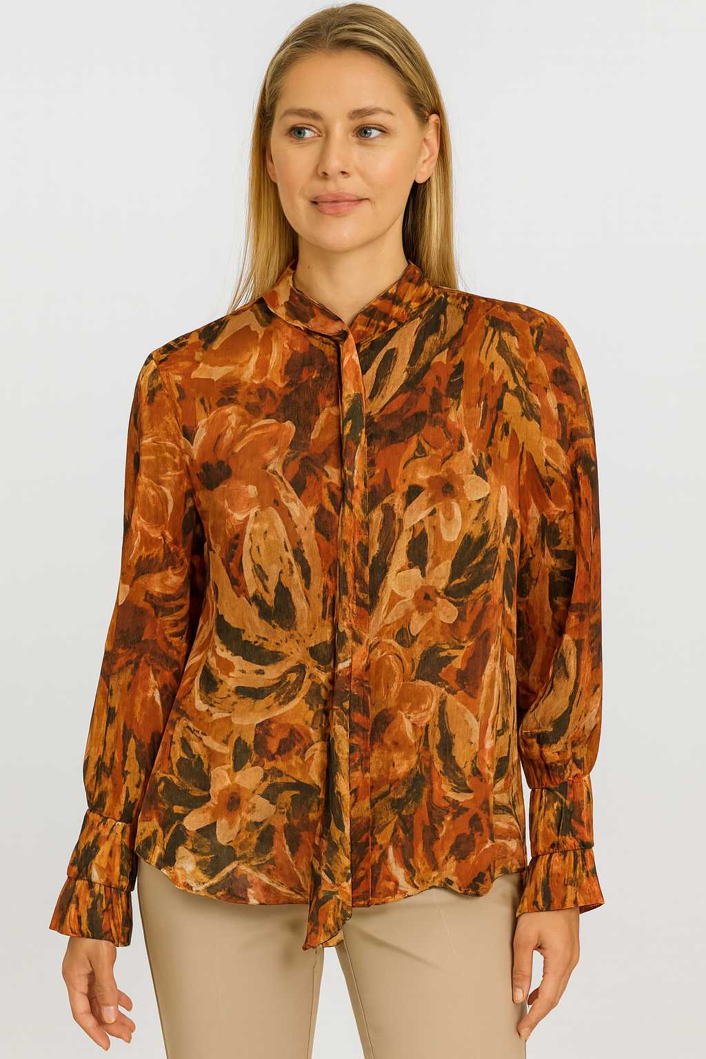 Blouse Flower Tie