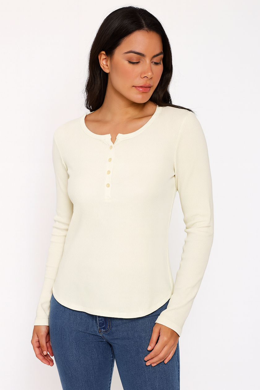 Long Sleeves Buttons Basic