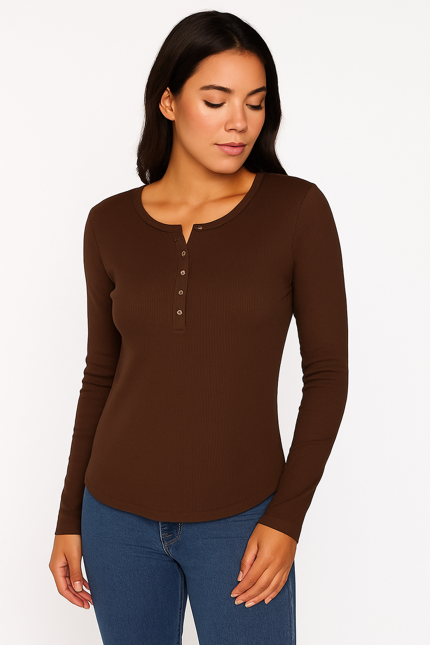 Long Sleeves Buttons Basic