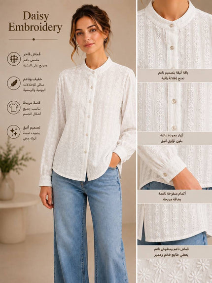 Chemise half collar rokam
