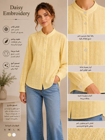 Chemise half collar rokam