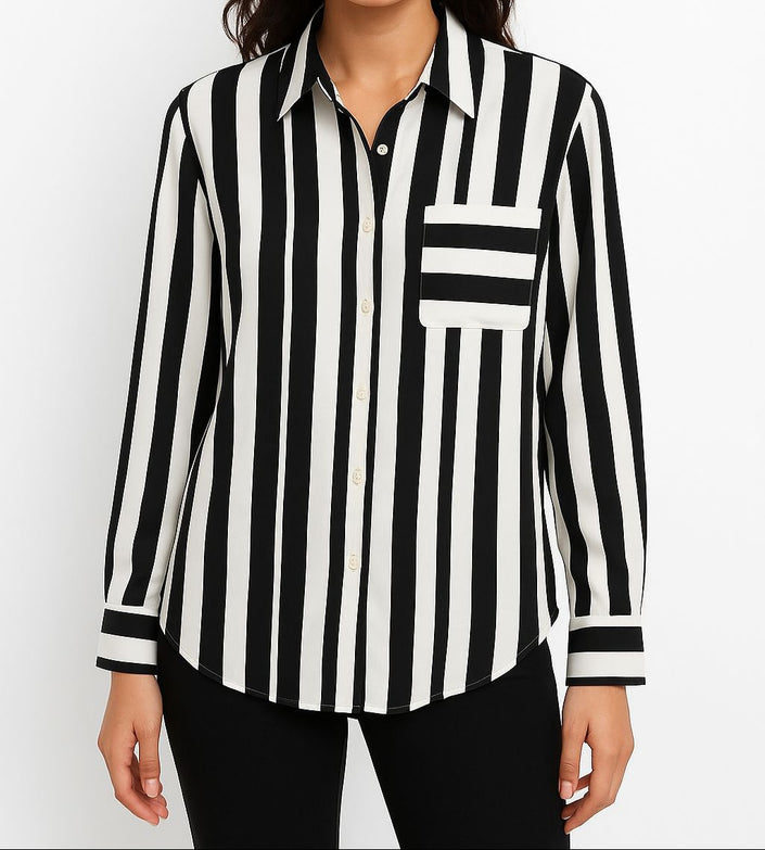1 Pocket stripe Chemise