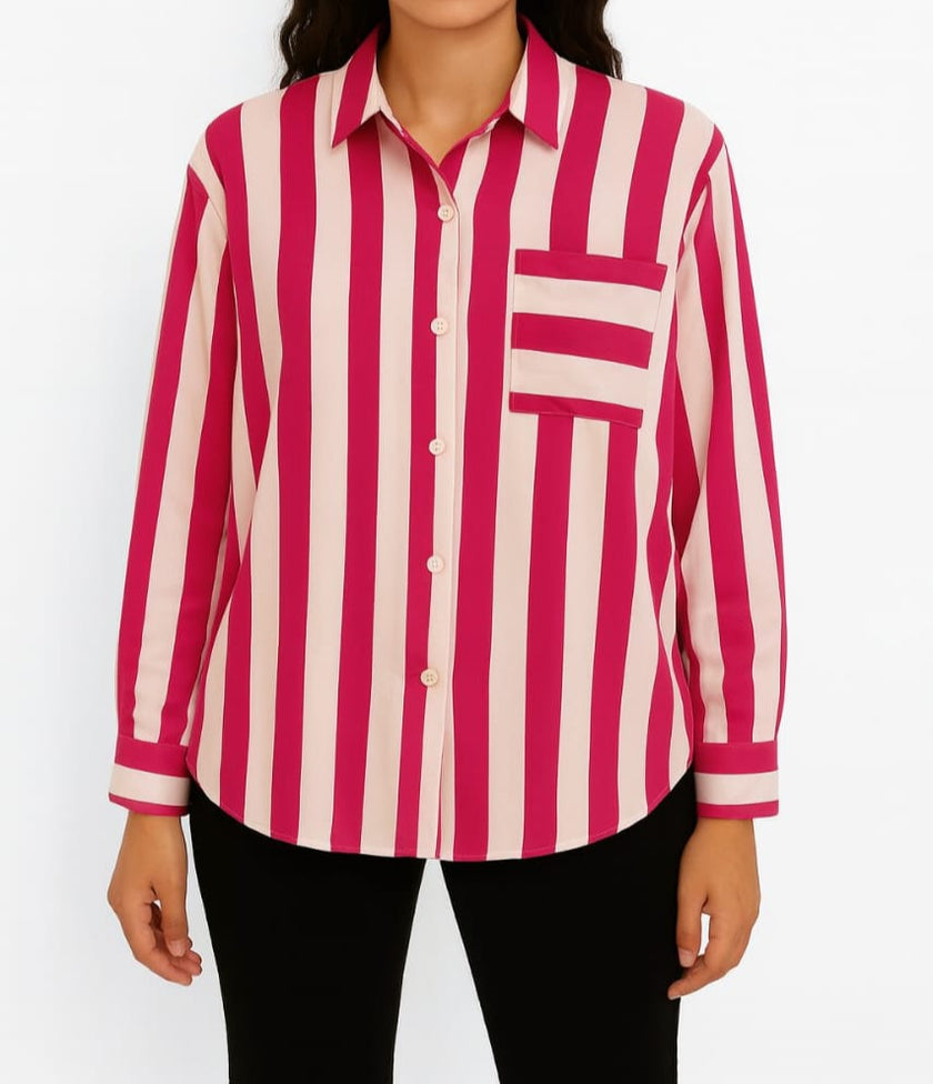 1 Pocket stripe Chemise