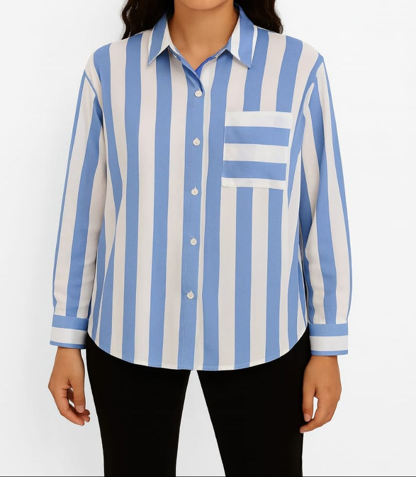 1 Pocket stripe Chemise