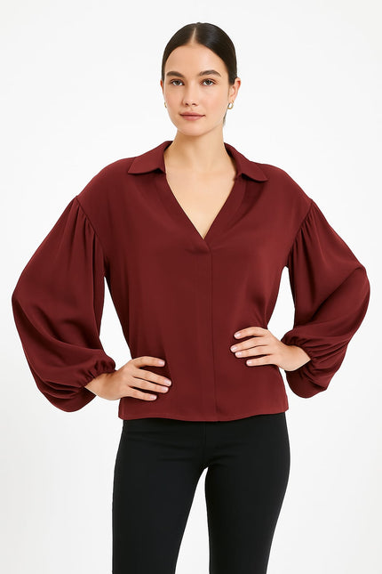 Collar long sleeves Blouse