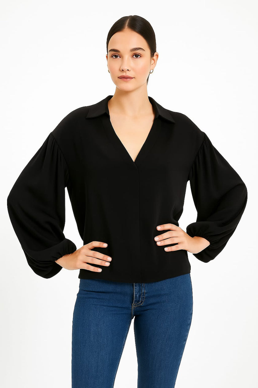 Collar long sleeves Blouse