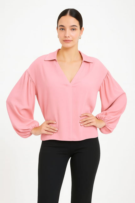 Collar long sleeves Blouse