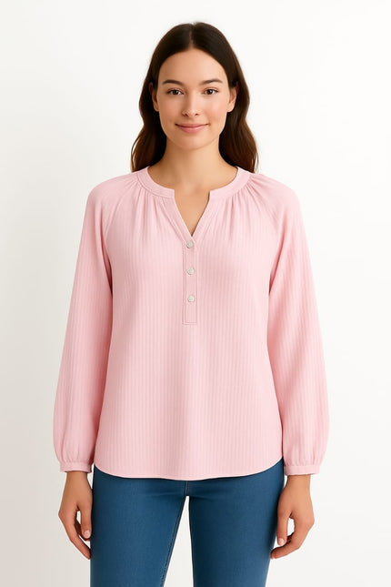 Buttons Rounded Blouse