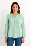 Buttons Rounded Blouse