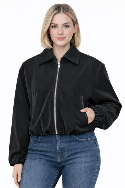 Jacket Crop Zipper