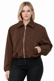 Jacket Crop Zipper