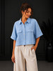chemise crop 2 pocket