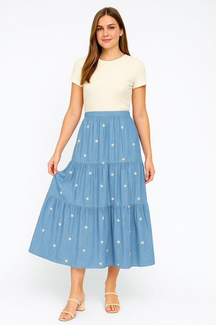Embroidery Skirt Tensel Levels