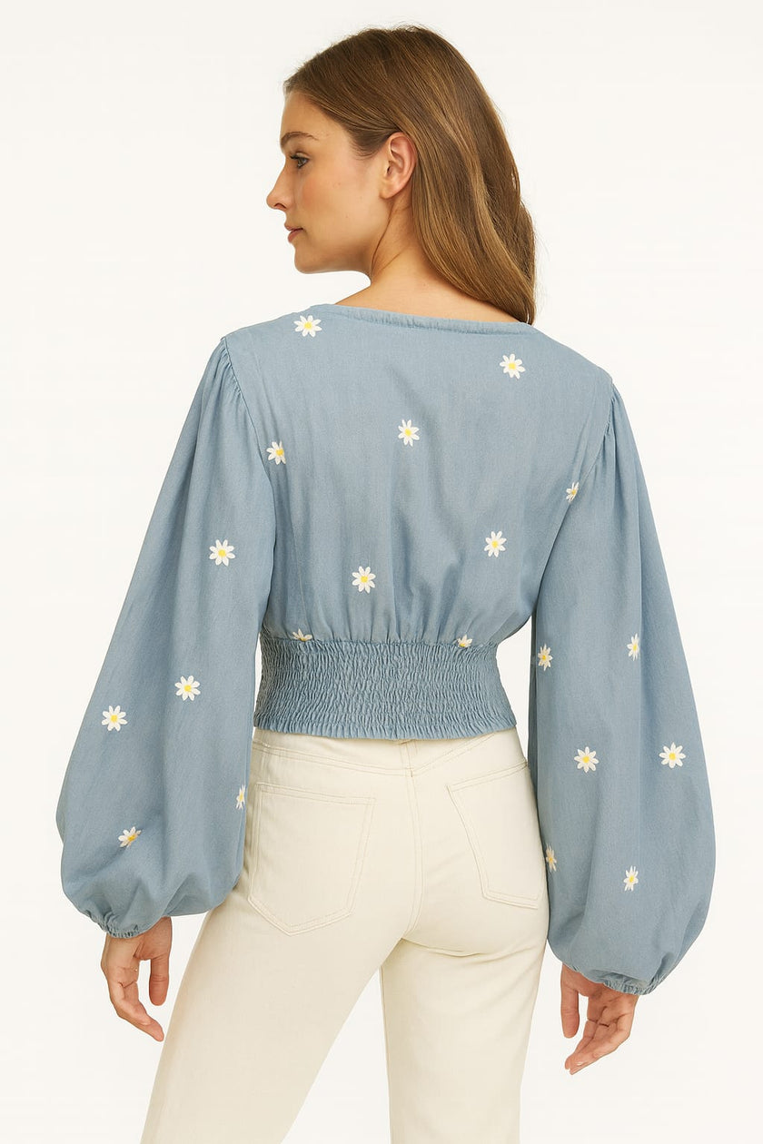 Embroidery Croped Blouse