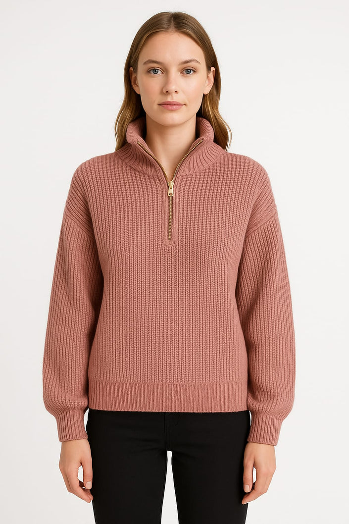 Pullover Zipper Gold