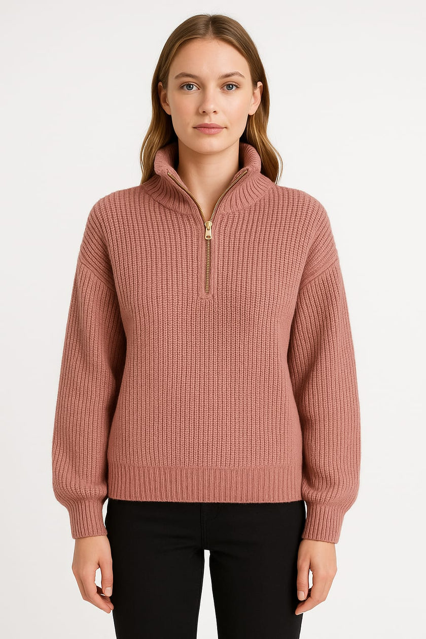 Pullover Zipper Gold