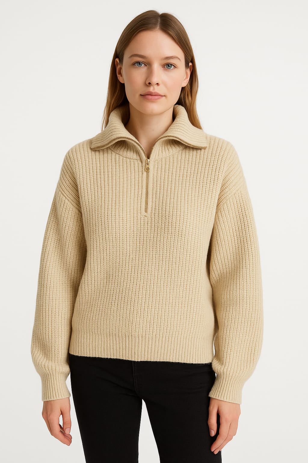 Pullover Zipper Gold