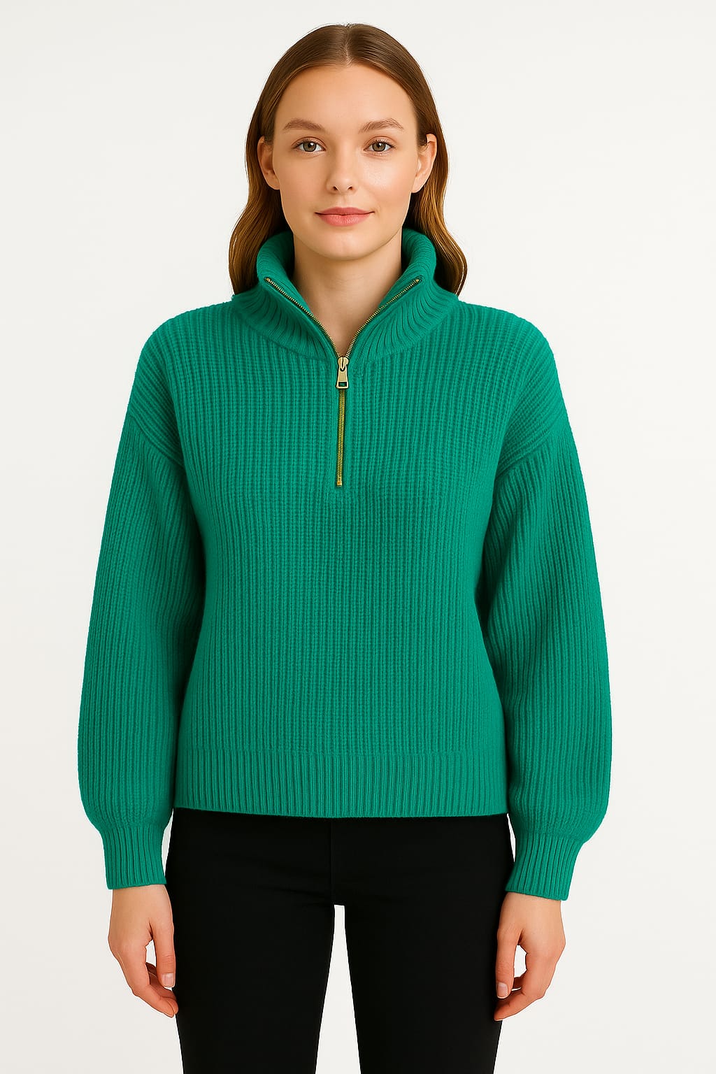 Pullover Zipper Gold