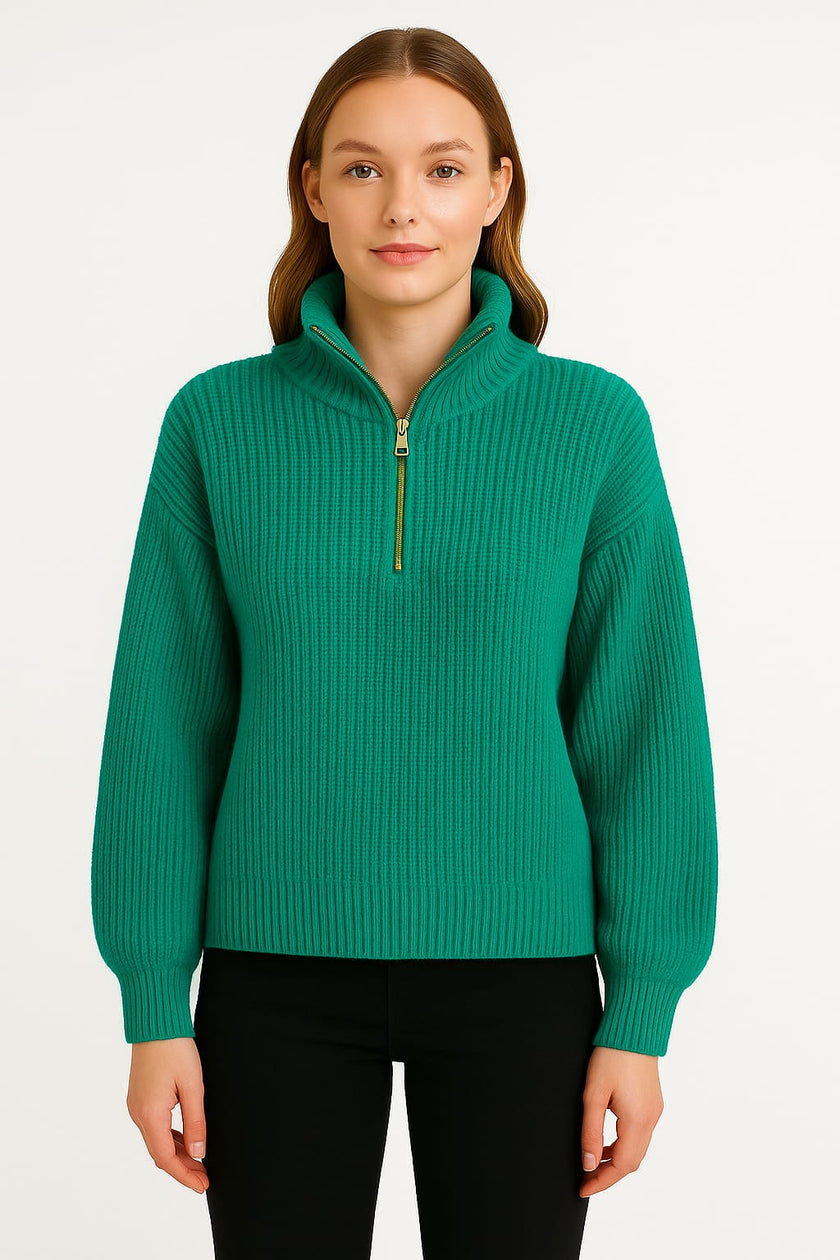 Pullover Zipper Gold