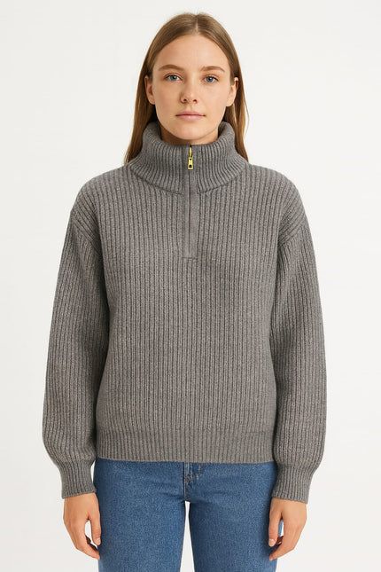 Pullover Zipper Gold