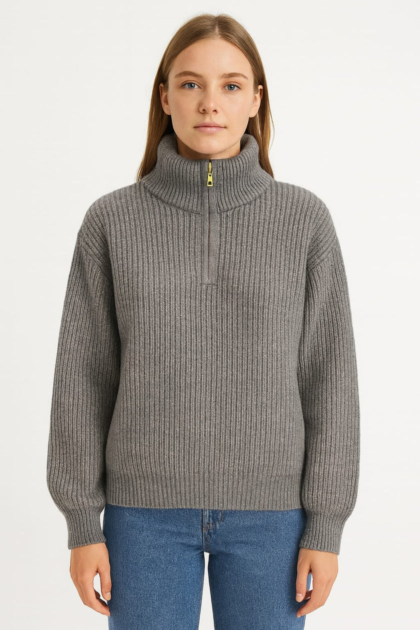 Pullover Zipper Gold