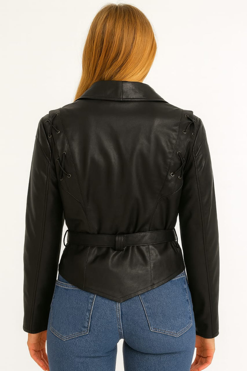 72\25 Jacket Leather 1 Botton