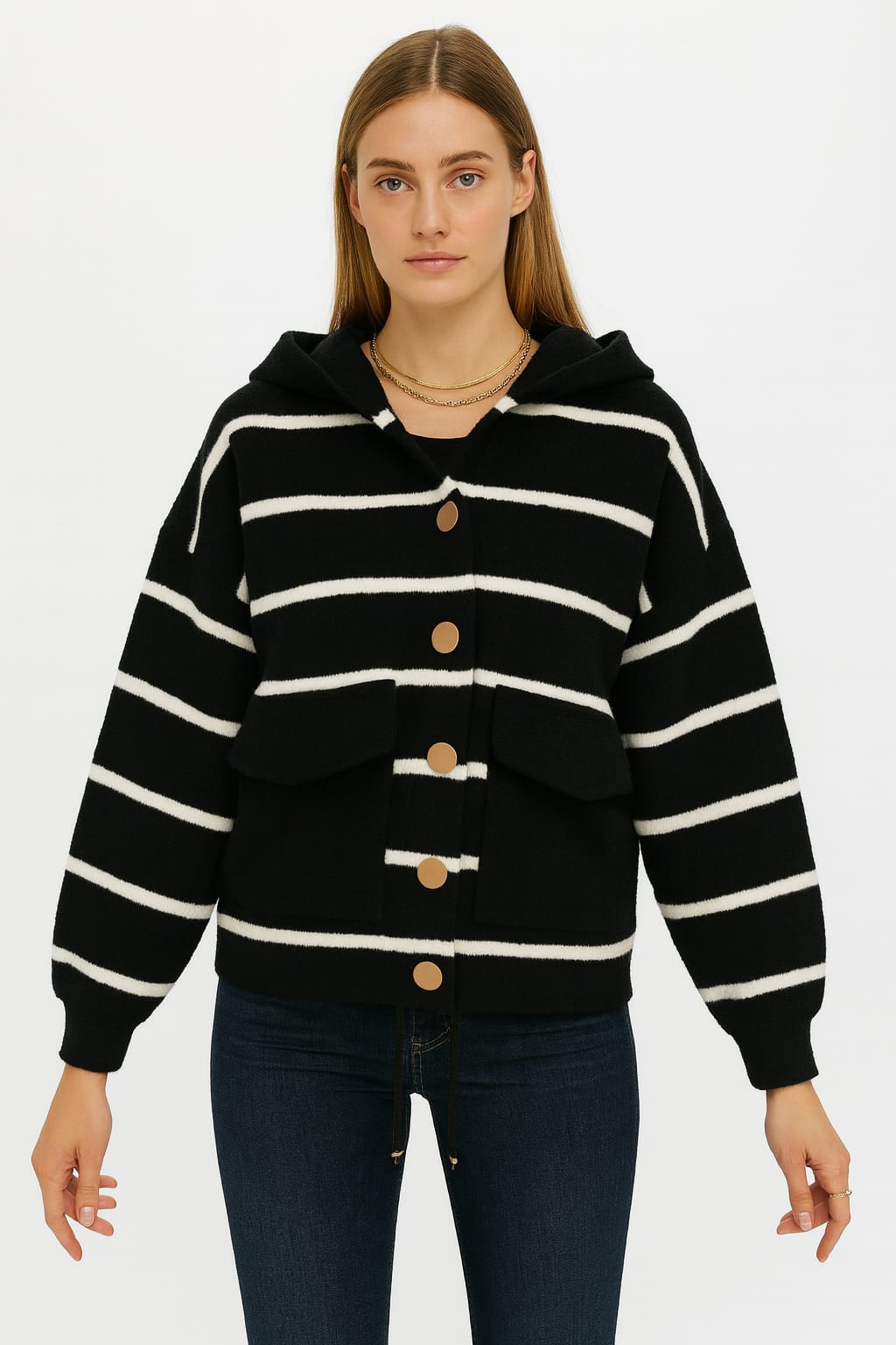 Jacket Cap Wood Stripe