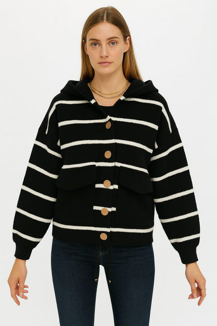 Jacket Cap Wood Stripe