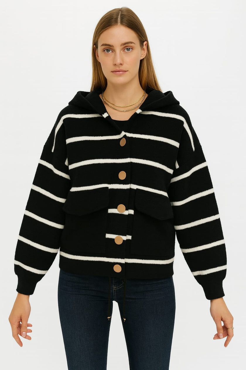 Jacket Cap Wood Stripe