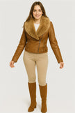 Jacket Leather Neck Fur