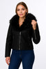 72\210677 Jacket Leather Neck Fur