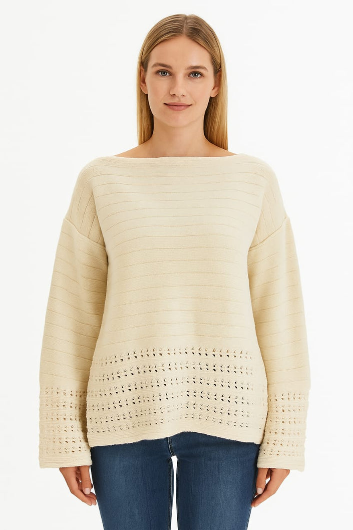 W26-19  Sleeve Agor Pullover