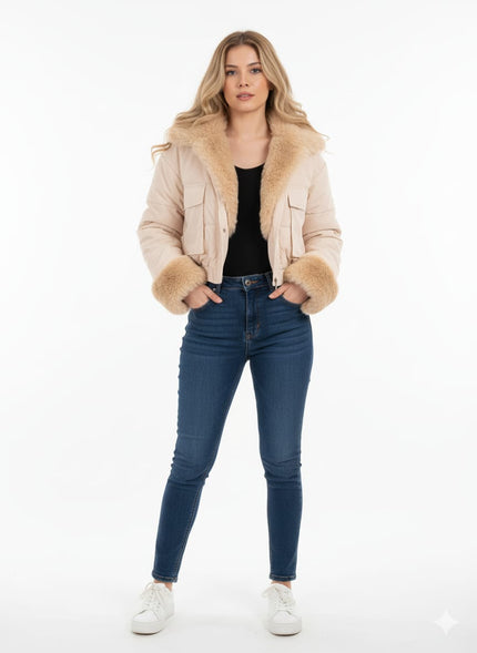 1007 Jacket Jaberdine Fur Koll