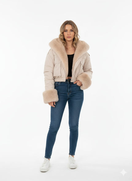 1007 Jacket Jaberdine Fur Koll