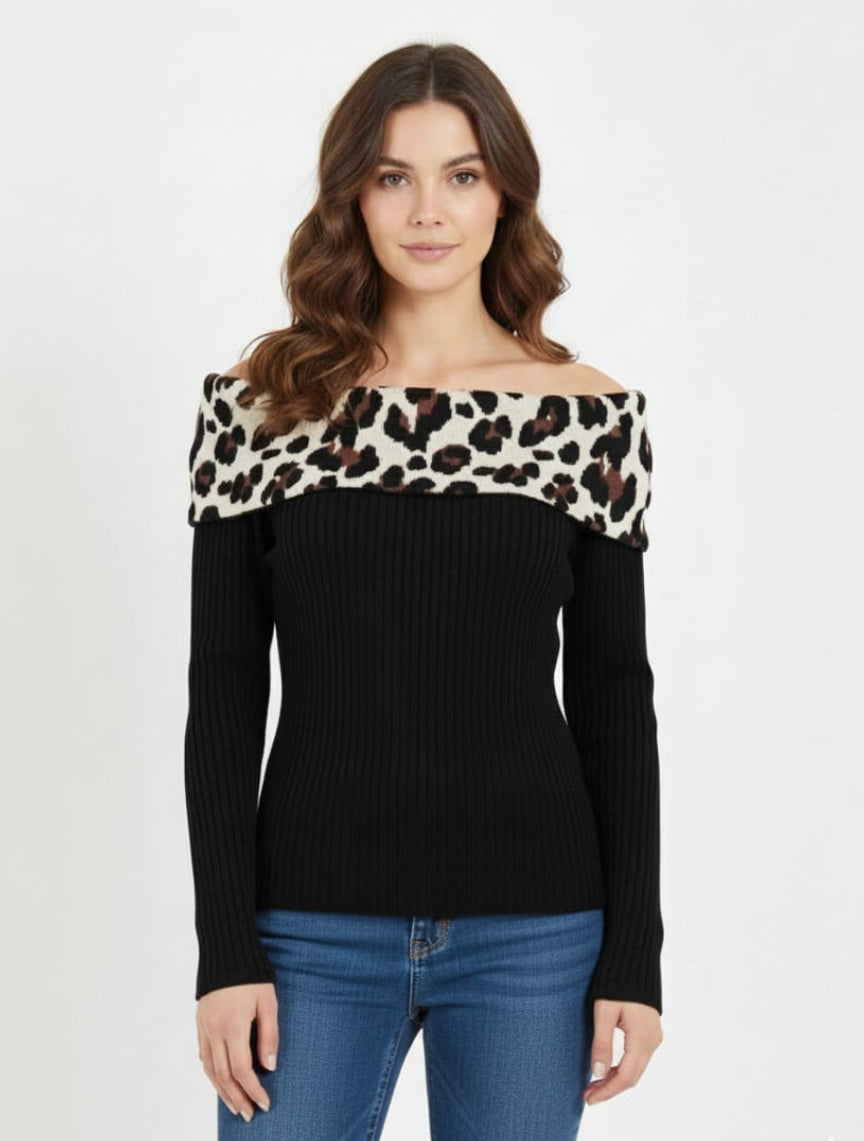 Body Off Shoulder Print