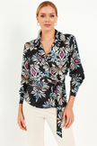 Floral Wrapped Blouse